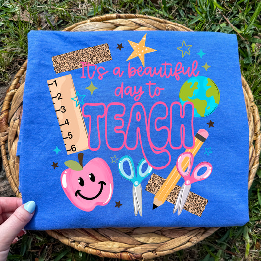 It's a beautiful day to teach tee