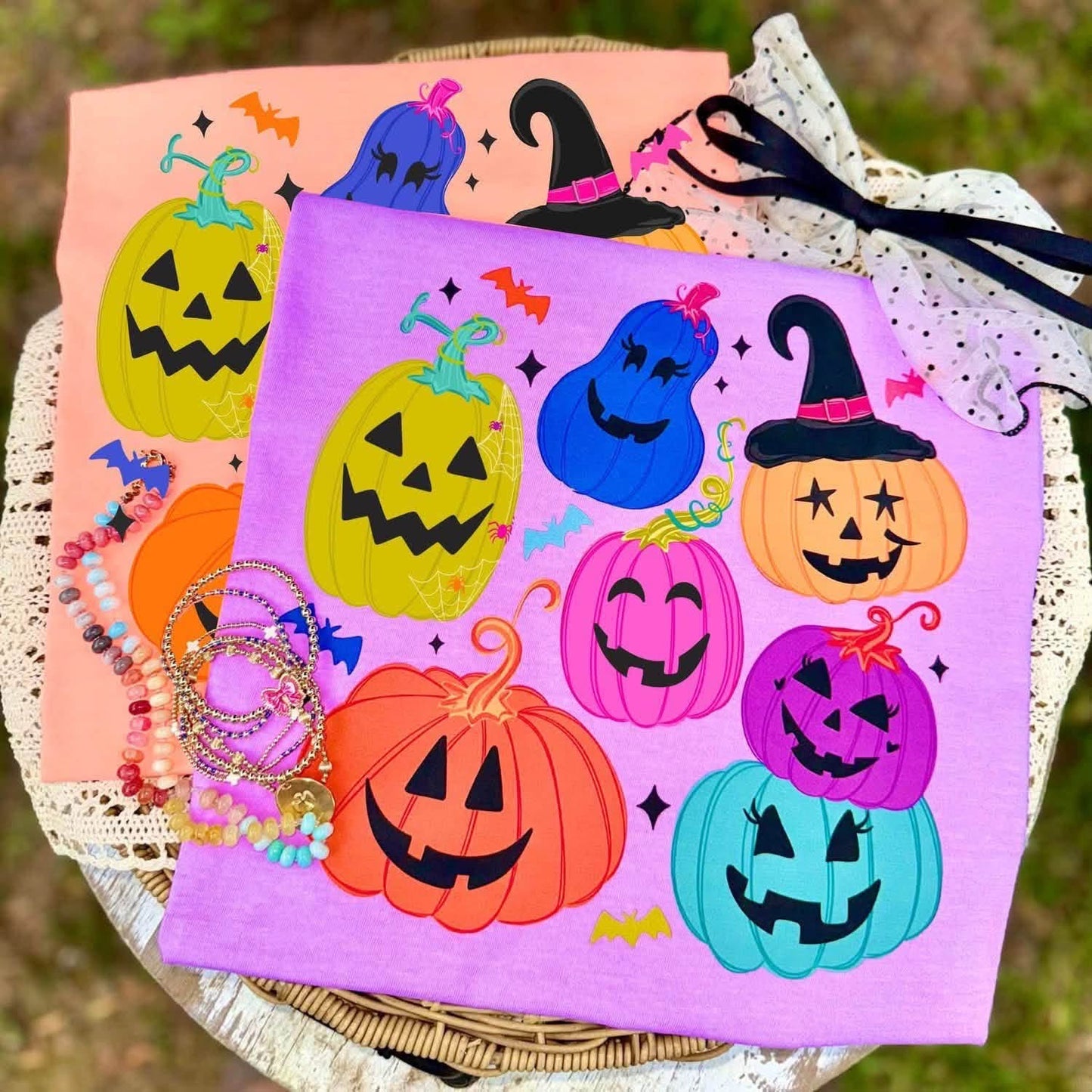 Happy Pumpkin Collage tee