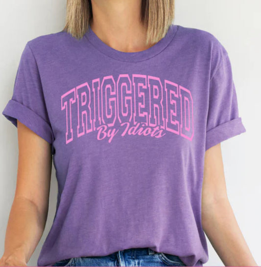 Triggered by Idiots t-shirt