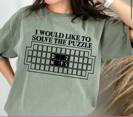 I would like to Solve the Puzzle t-shirt