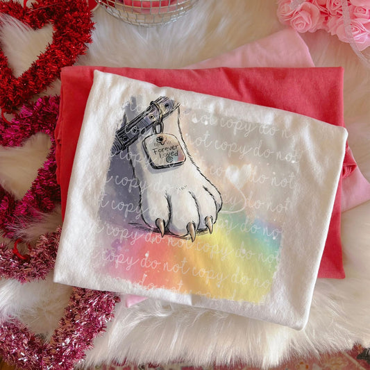 Feline Rainbow Bridge tee