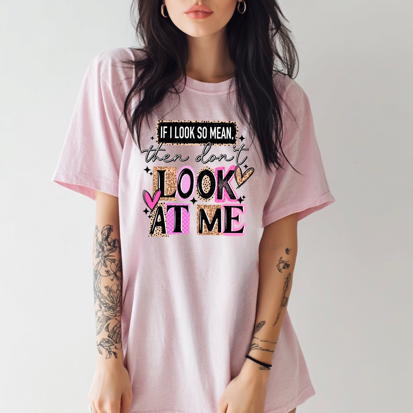 Don't look at me tee (Black Ink)