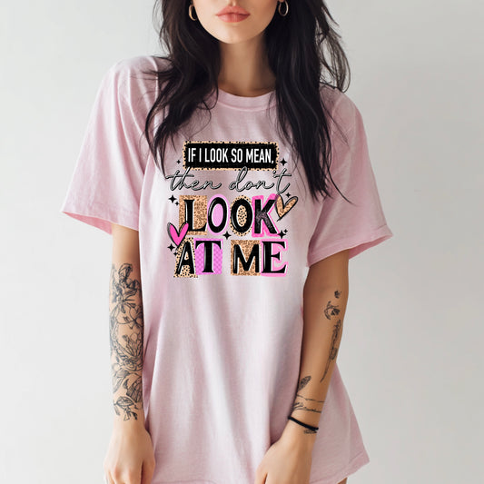 Don't look at me tee (Black Ink)