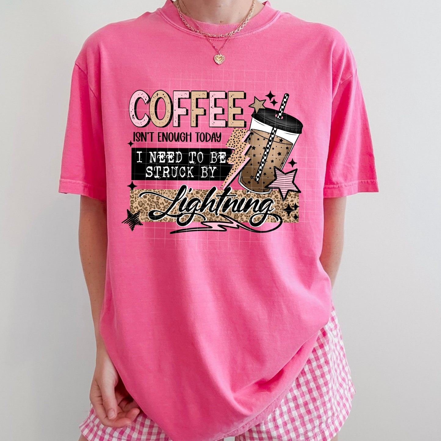Need to be Struck by Lightening tee (Black Ink)