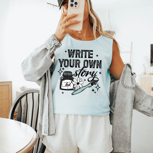 Write Your Own Story tee (Black Ink)
