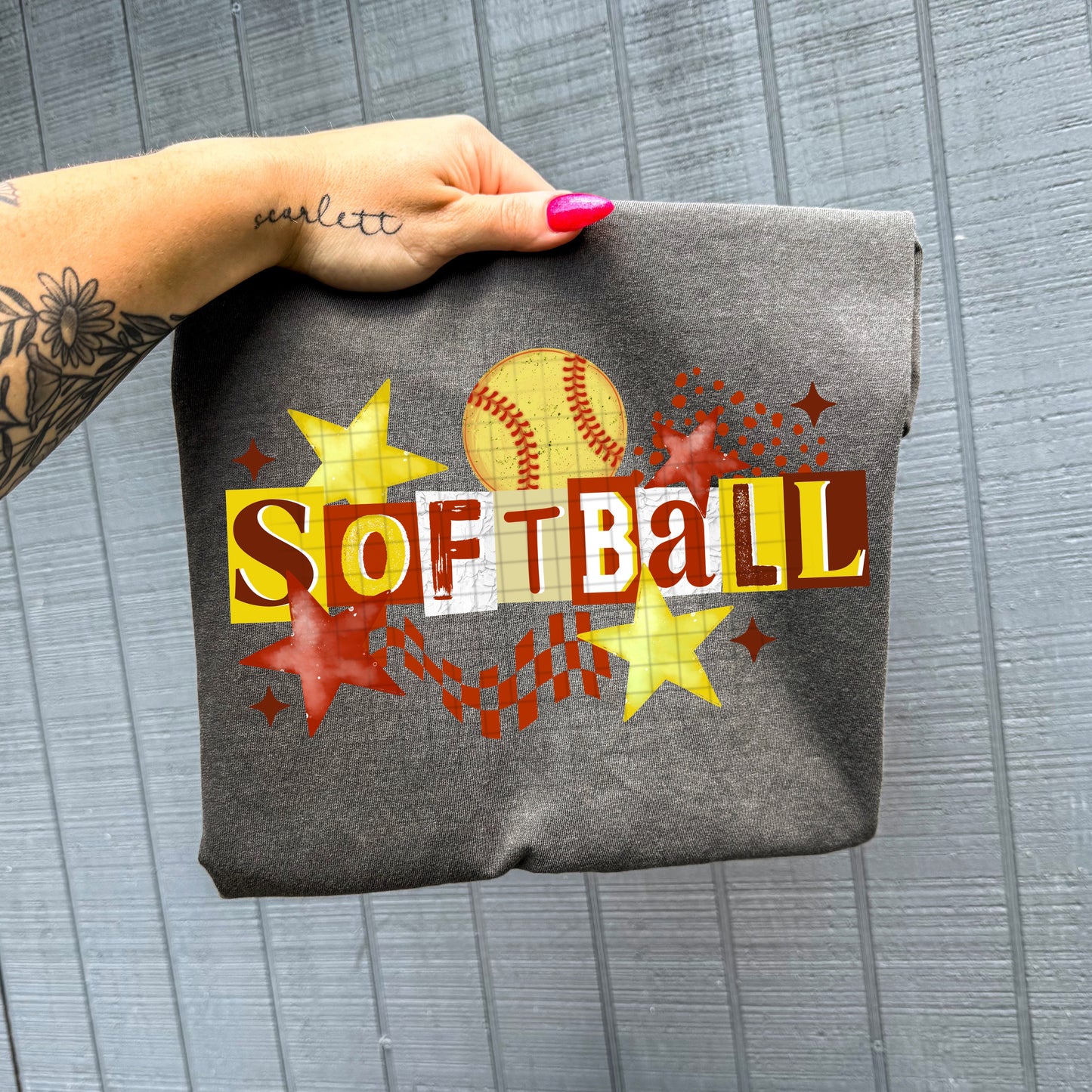 Softball Stars tee