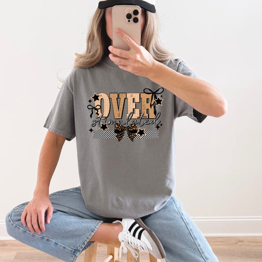 OVER stimulated tee (Black Ink)