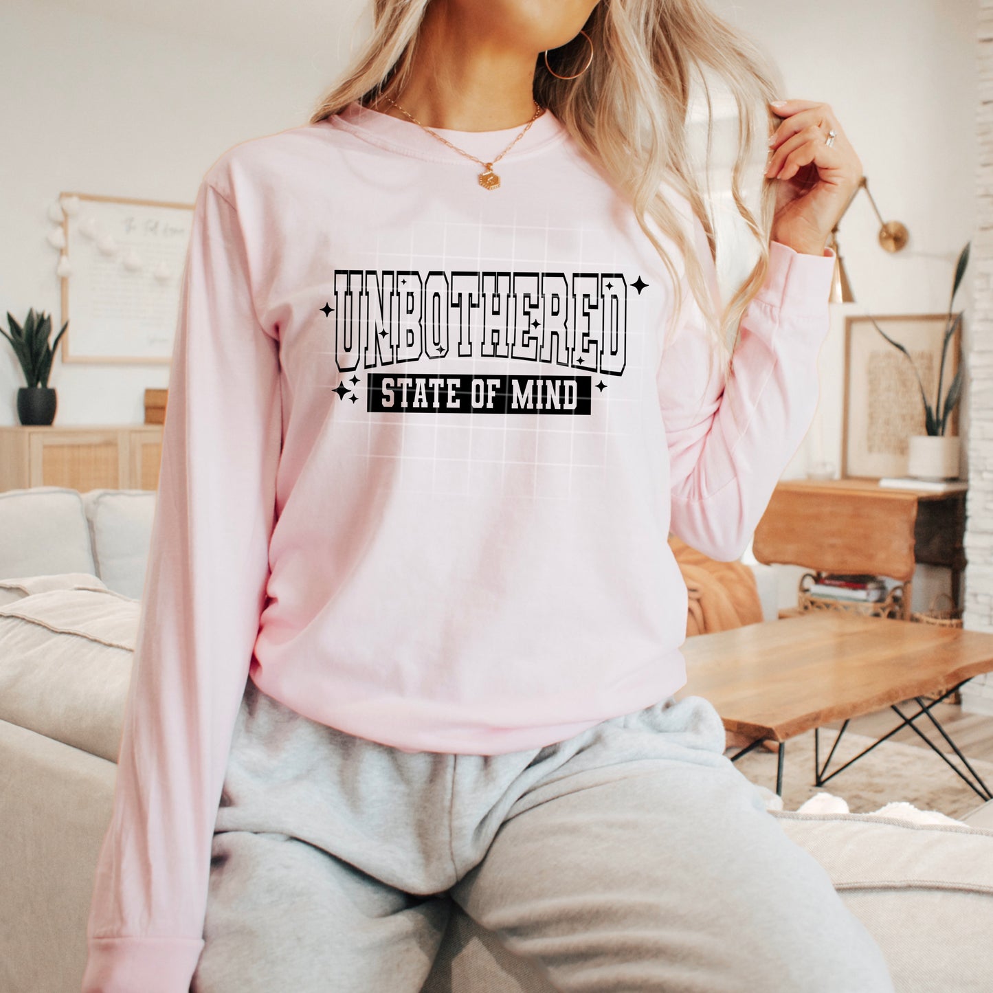 Unbothered State of Mind tee (Black Ink)