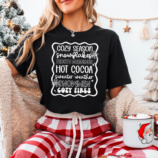 Cozy Season list tee