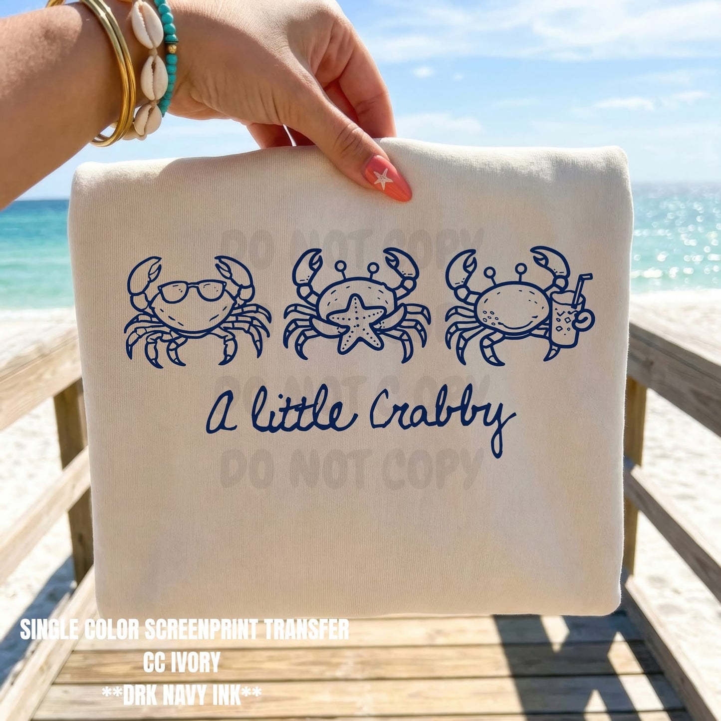 A little crabby tee (Navy Ink)