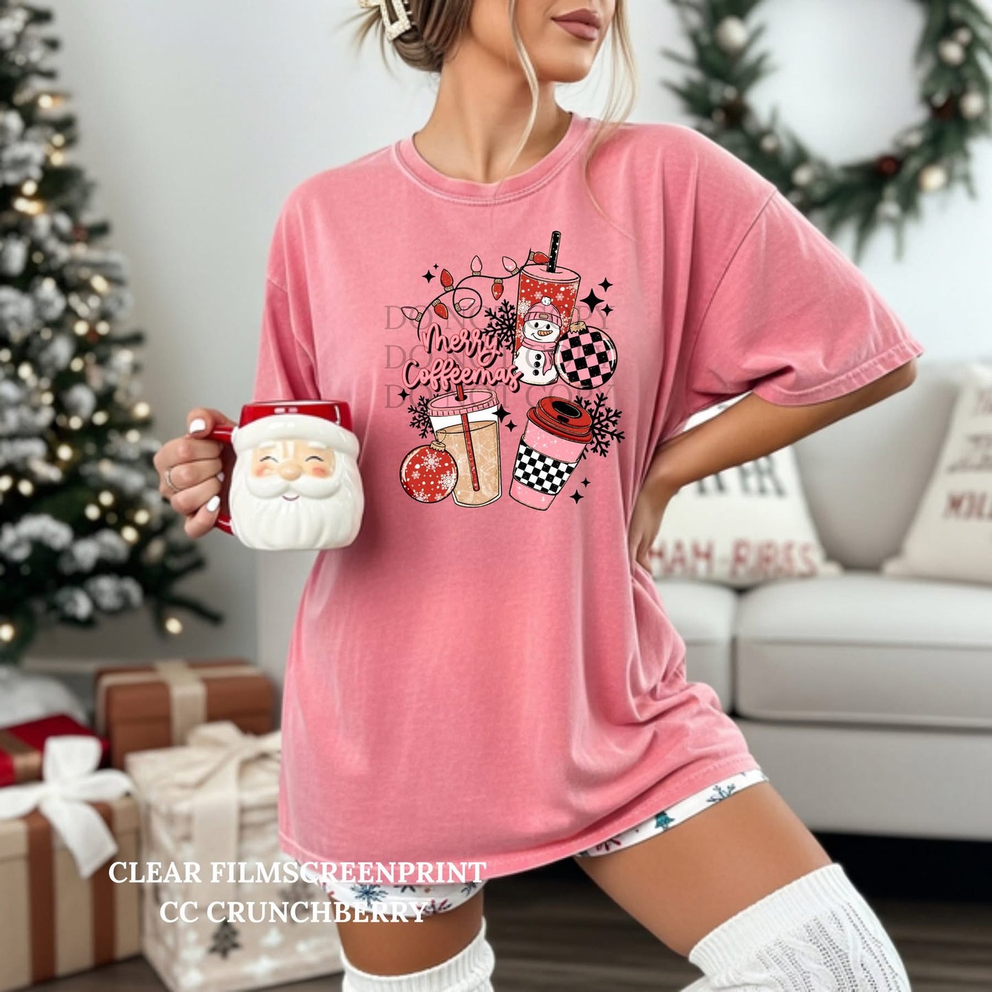Merry Coffeemas tee