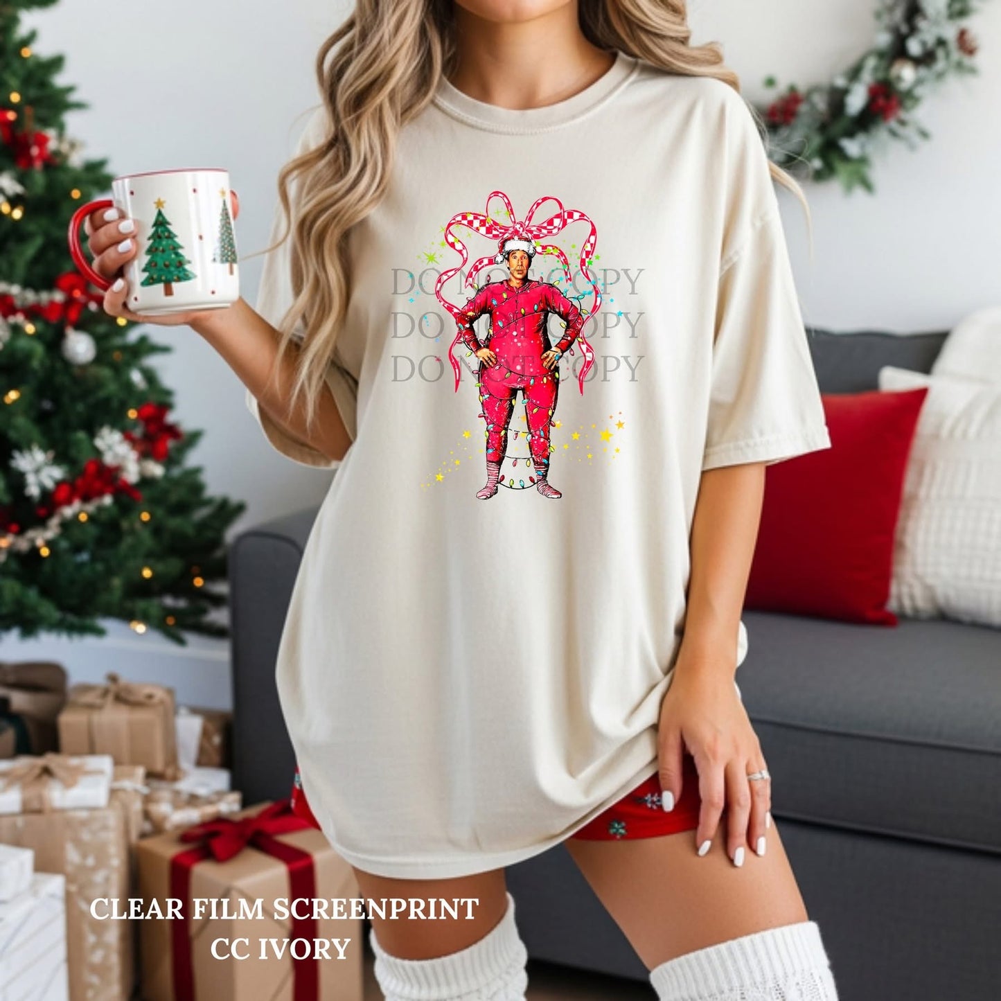 Kris Kringle with Bow tee