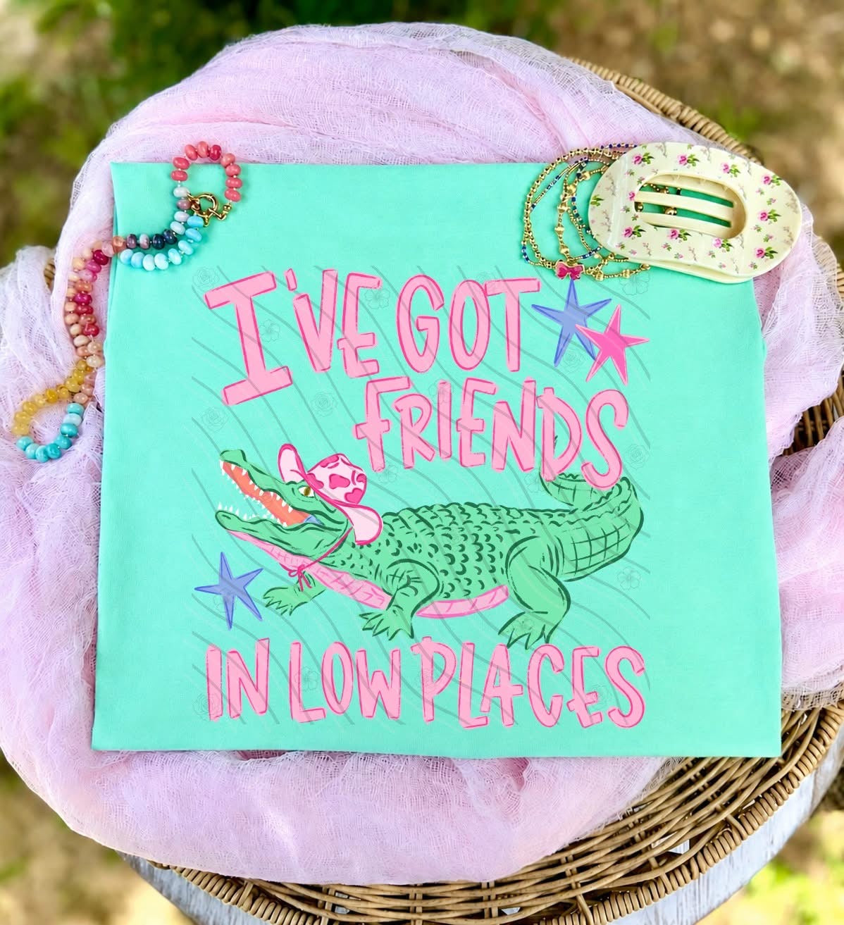 I've got friends in Low Places gator tee