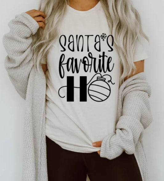 Santa's Favorite Ho tee