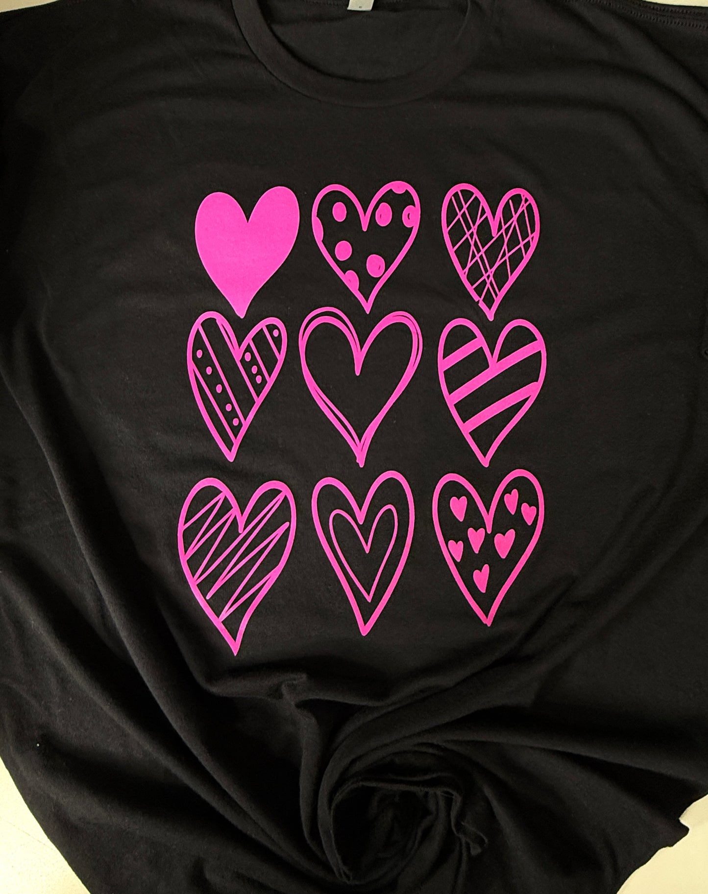 Pink Coquette Hearts tee