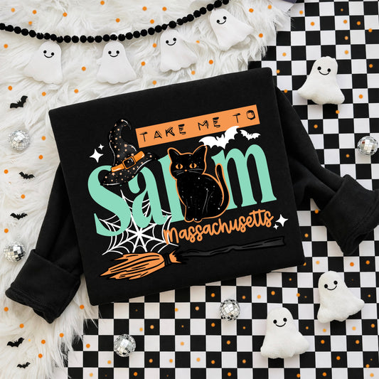 Take me to Salem tee (White Ink)