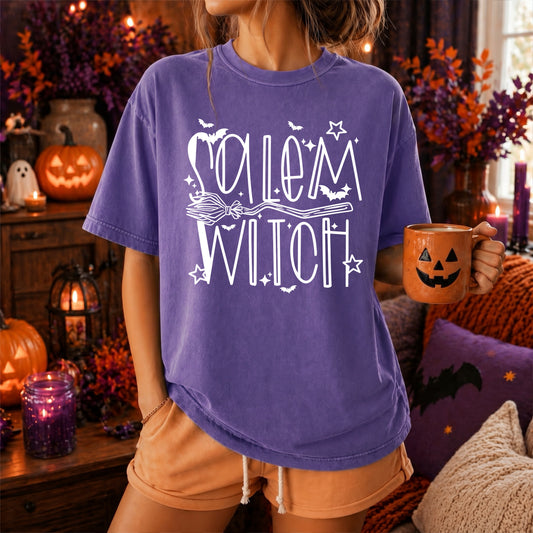 Salem Witch tee (White Ink)
