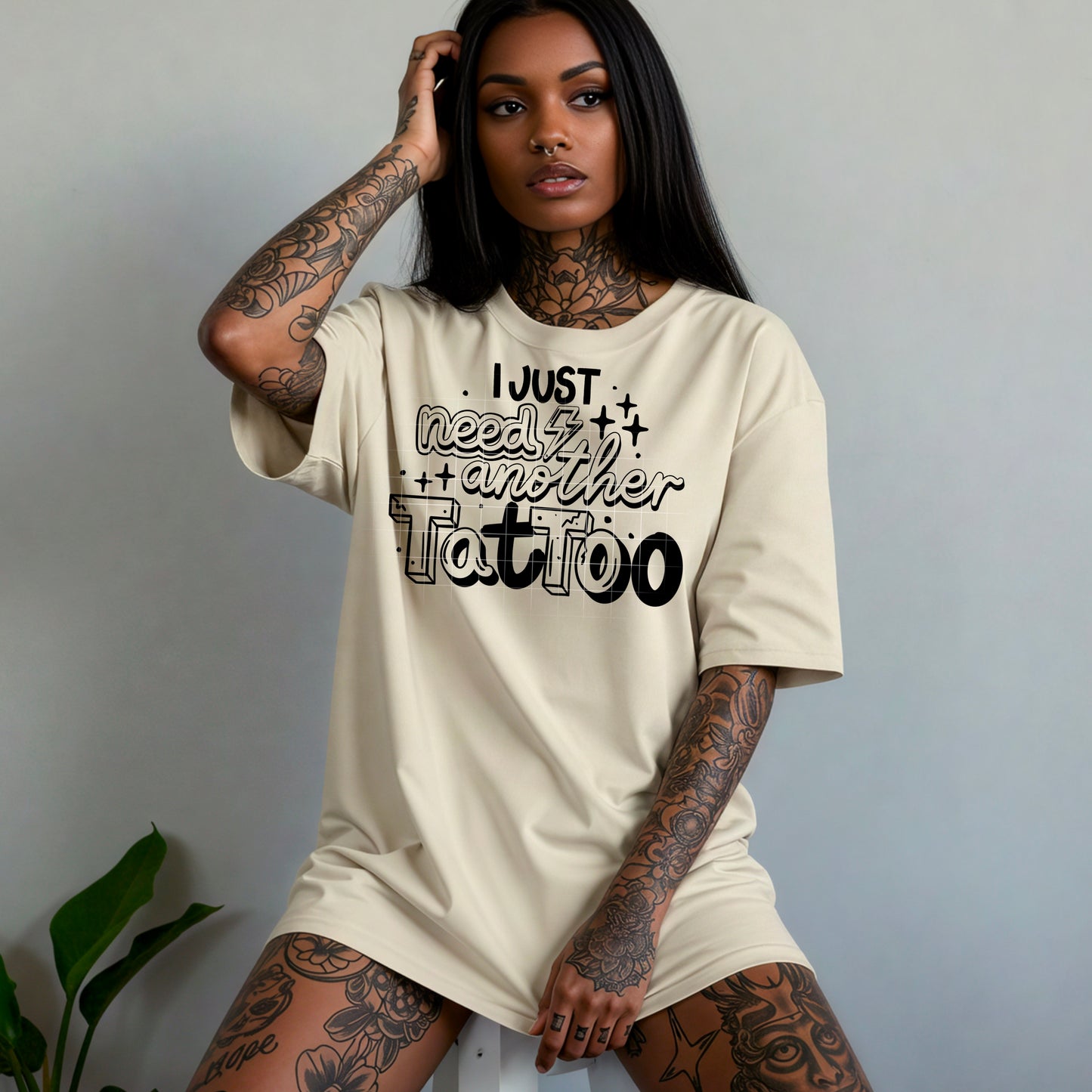 I just need another Tattoo tee (Black Ink)