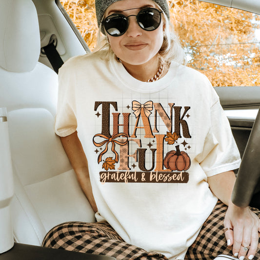 Thankful Bows tee