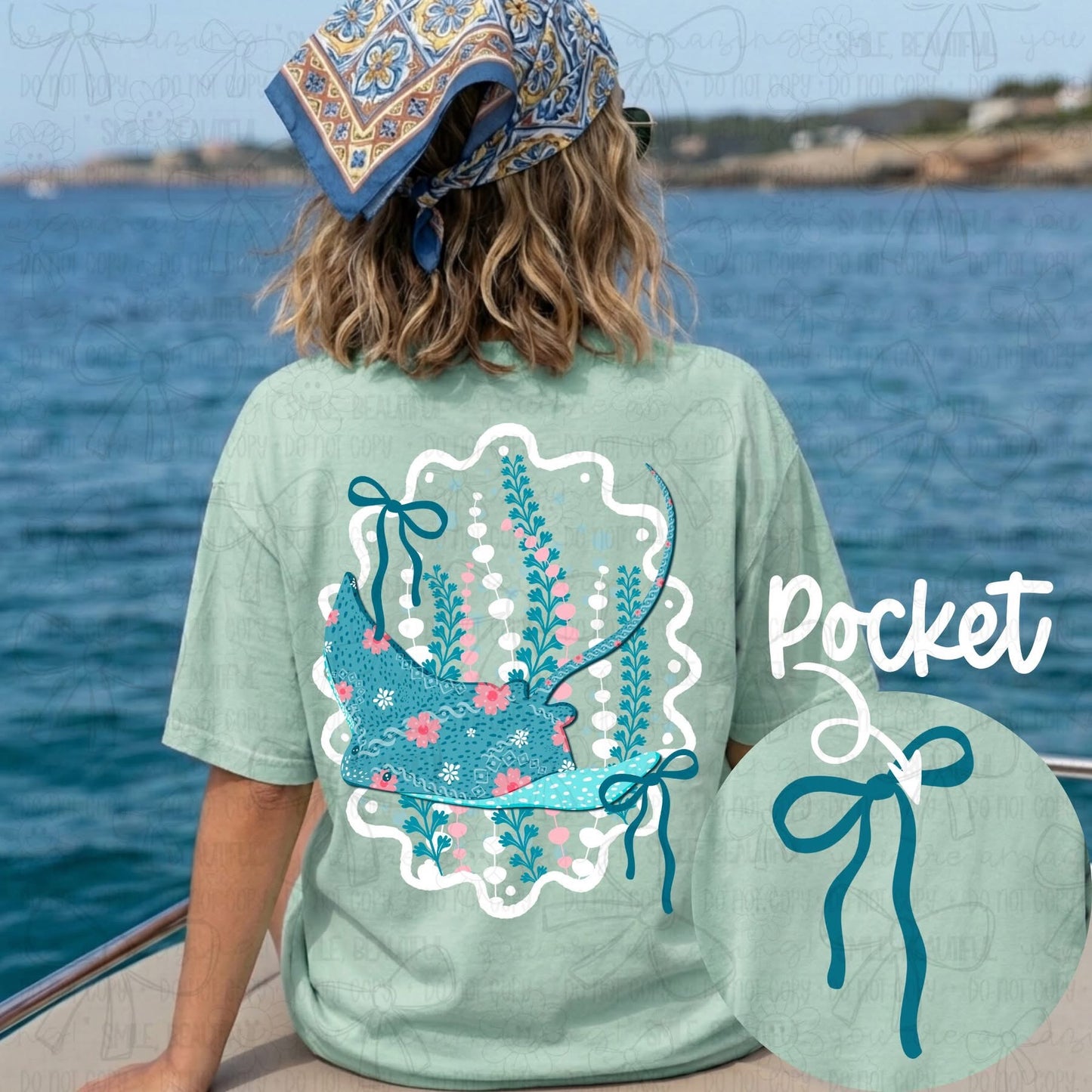 Sting Ray with Bow tee