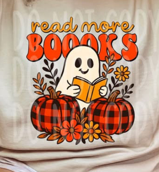 Read more books ghostie tee