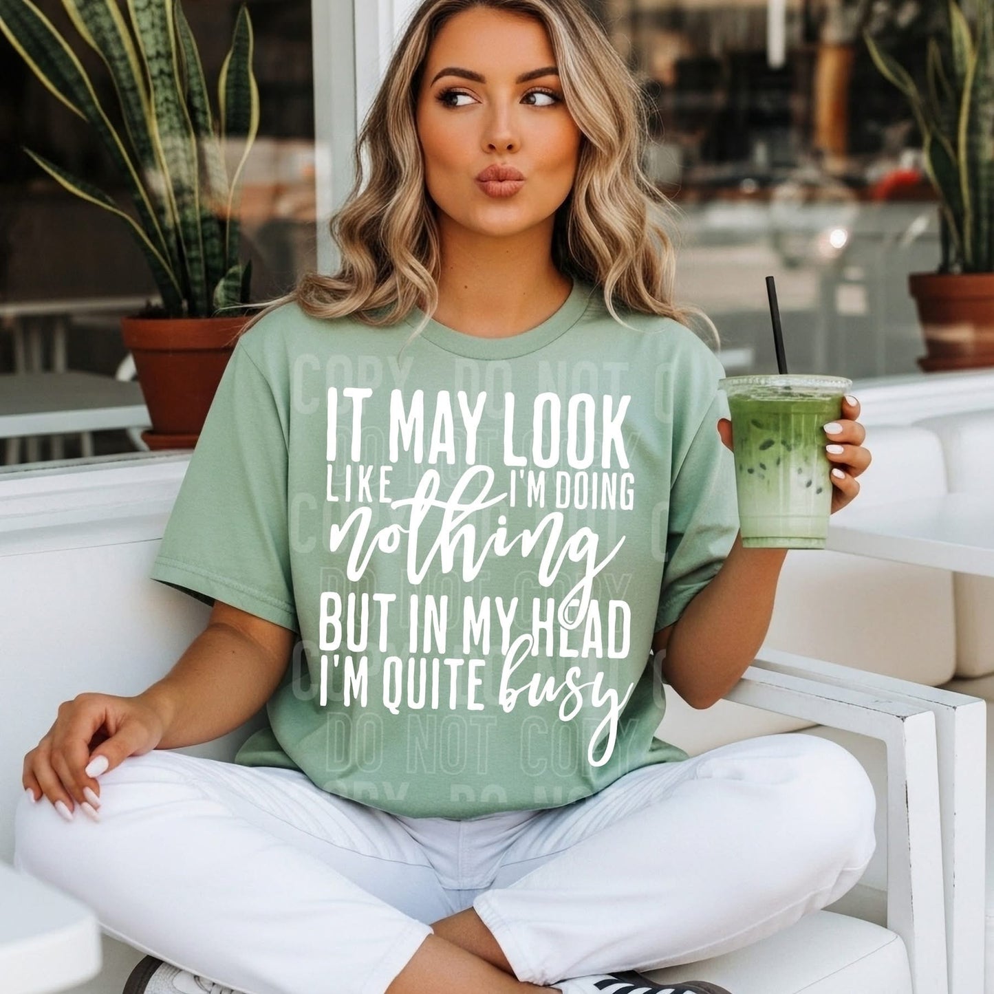 In my head I'm quite busy tee