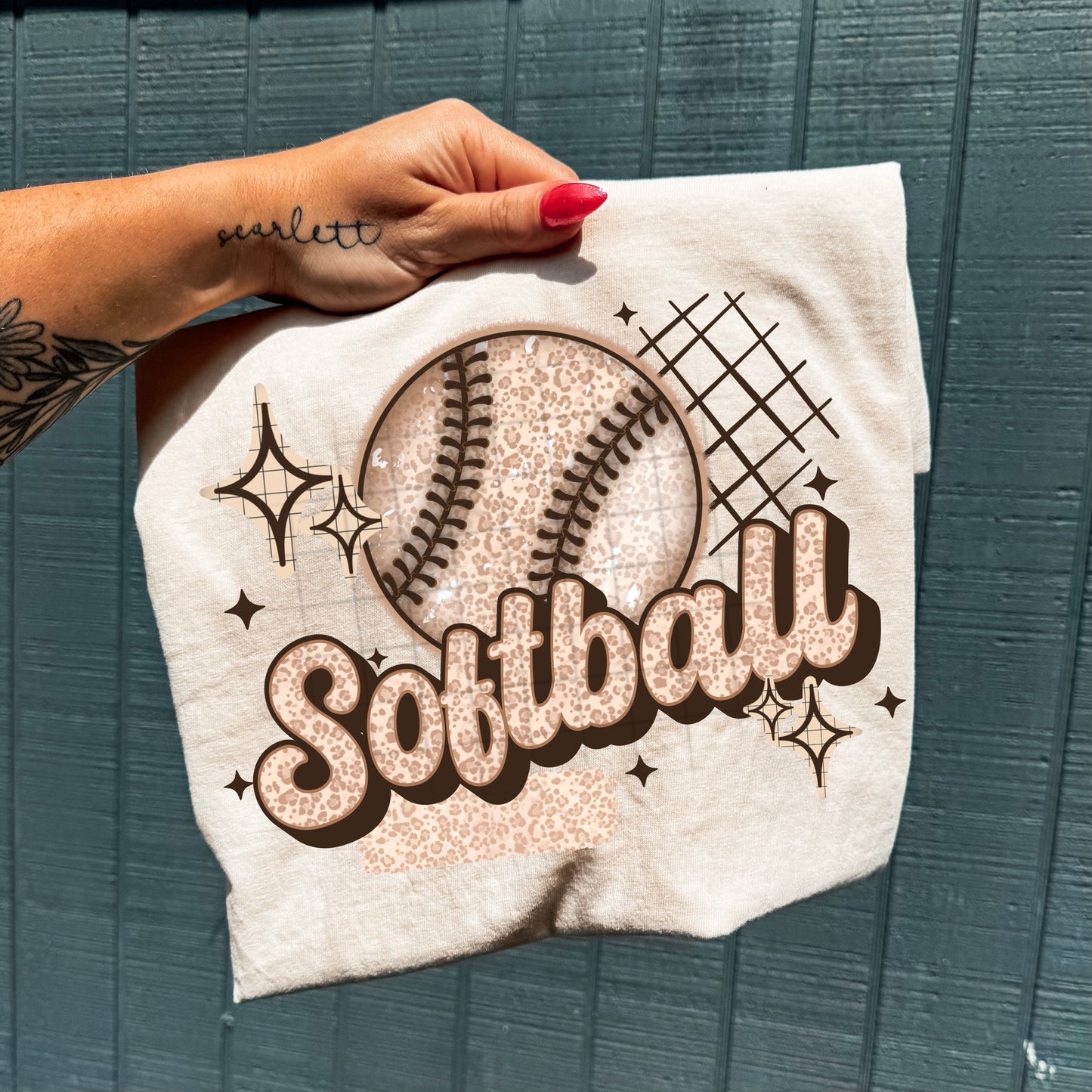 Leopard Softball tee