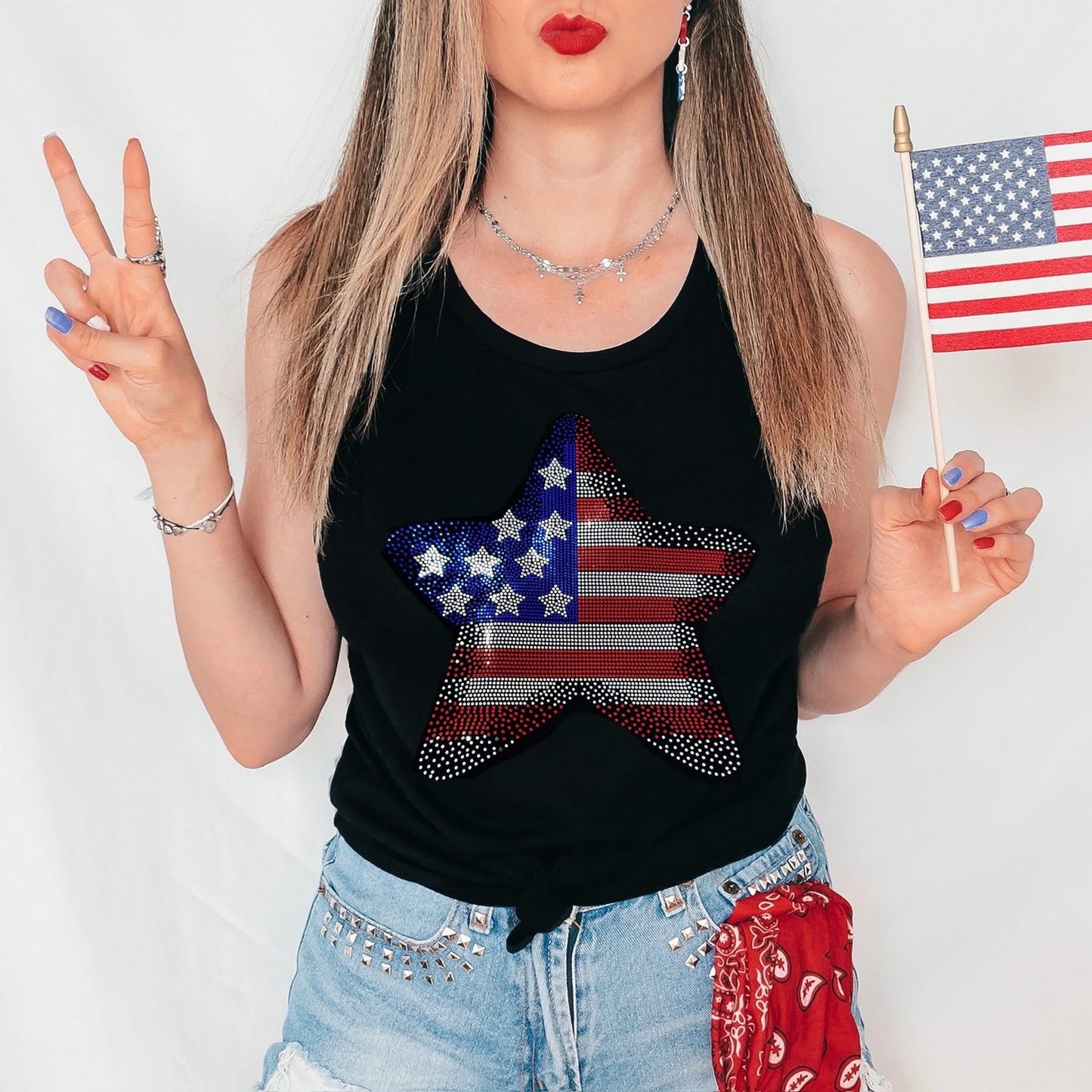 American Flag Star Spangle tee