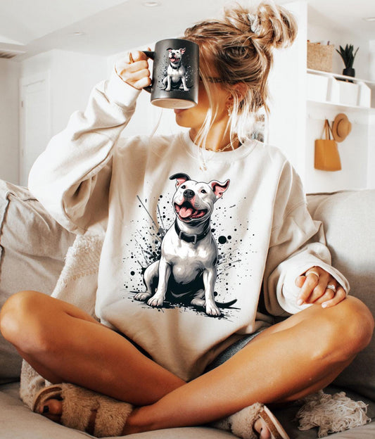 Happy Pit Bull sweatshirt