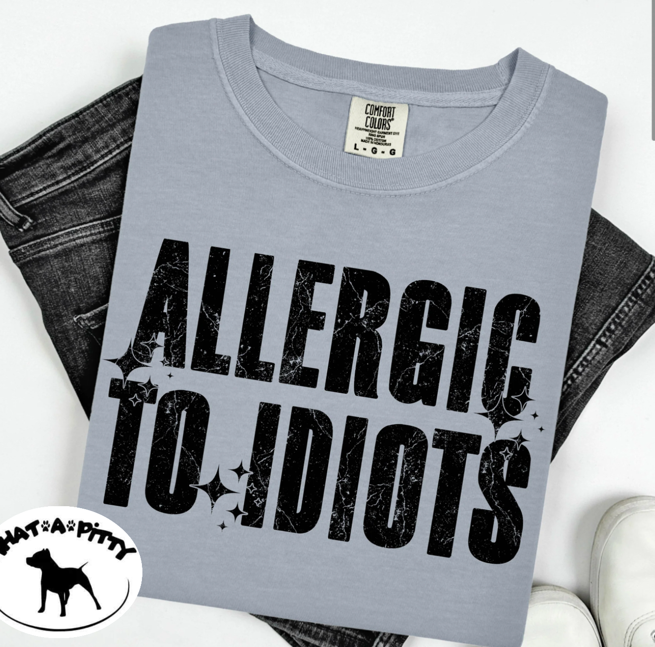 Allergic to idiots tee