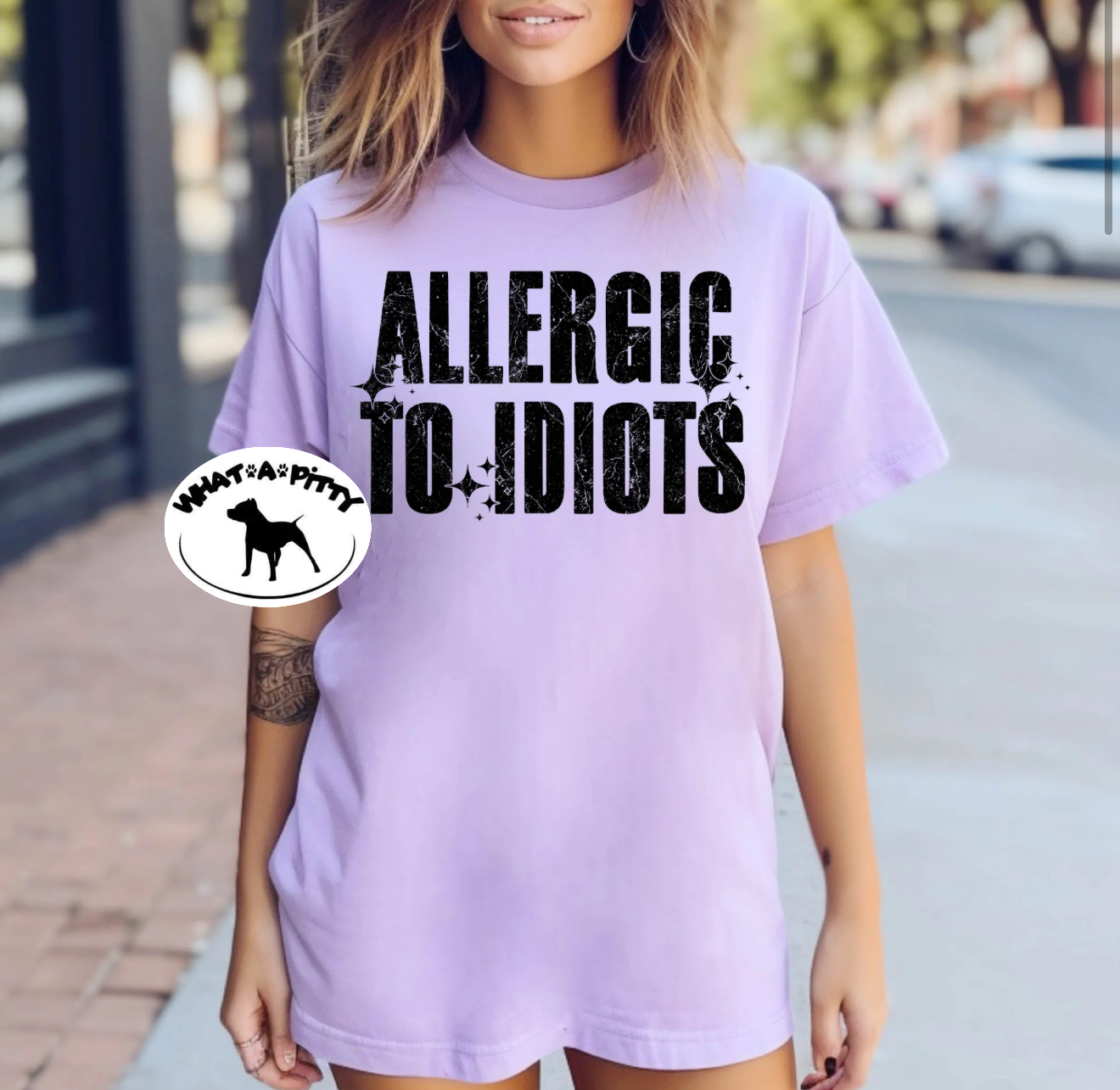 Allergic to idiots tee
