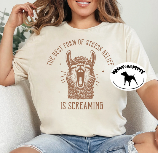 Screaming Llama tee