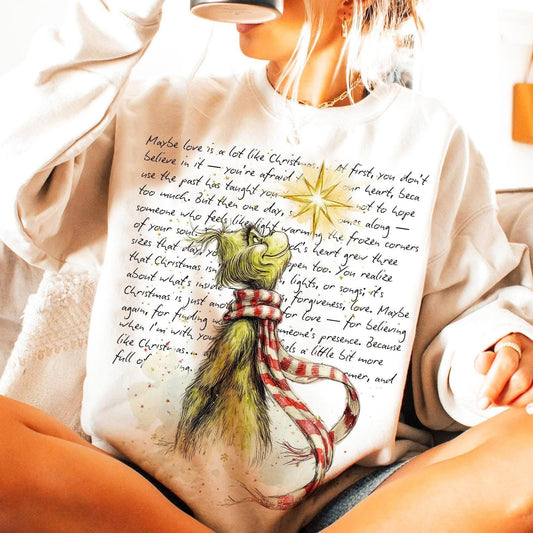 Maybe Love Green Man tee