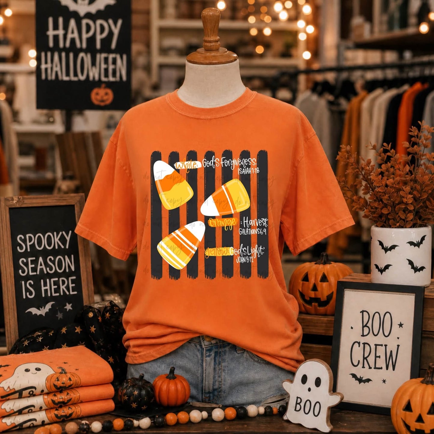 Candy Corn Bible Verses tee
