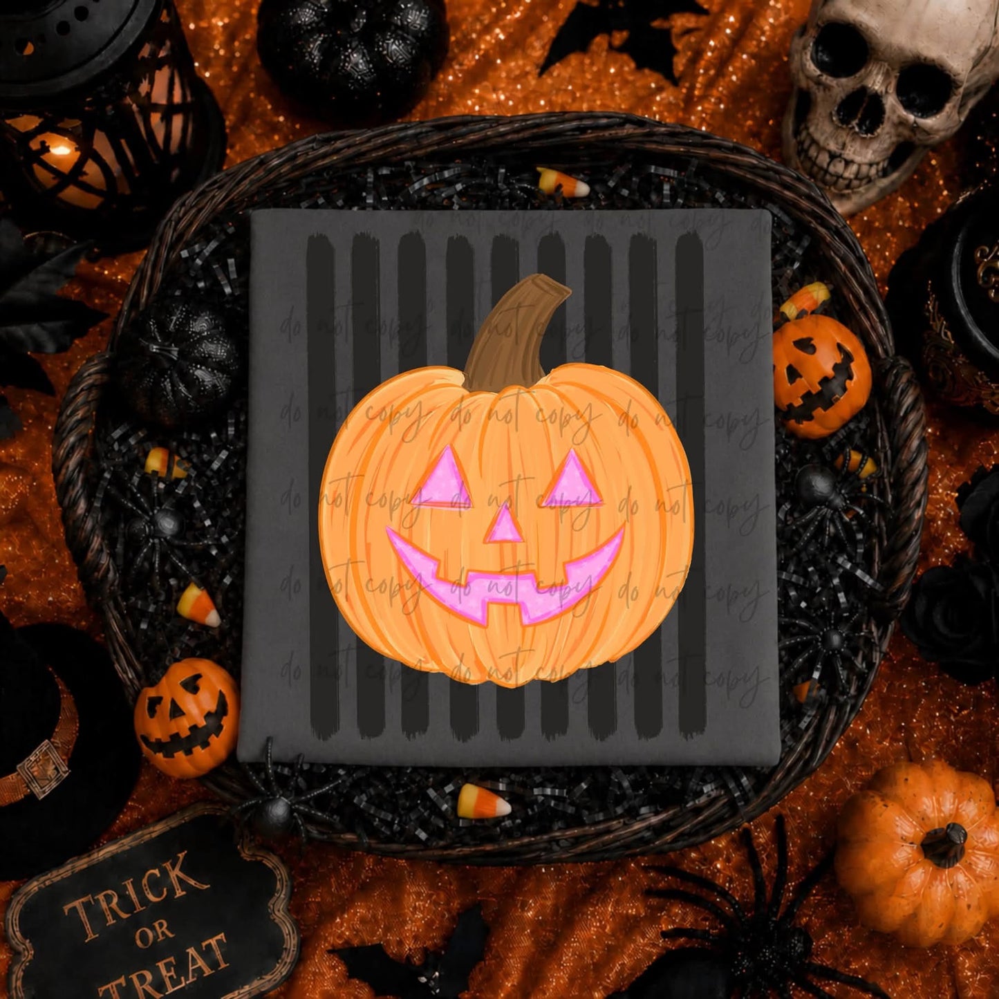 Pumpkin Stripes tee