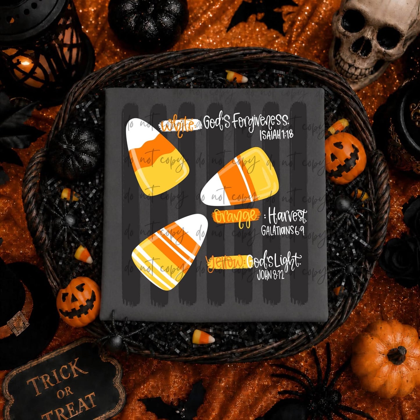 Candy Corn Bible Verses tee