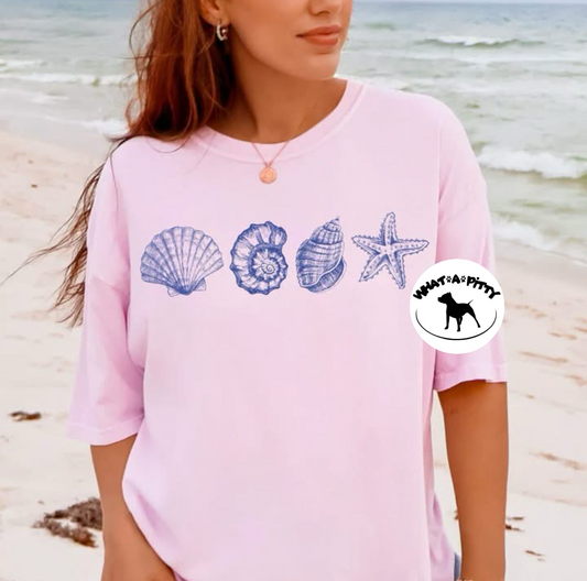 Blue Seashell tee