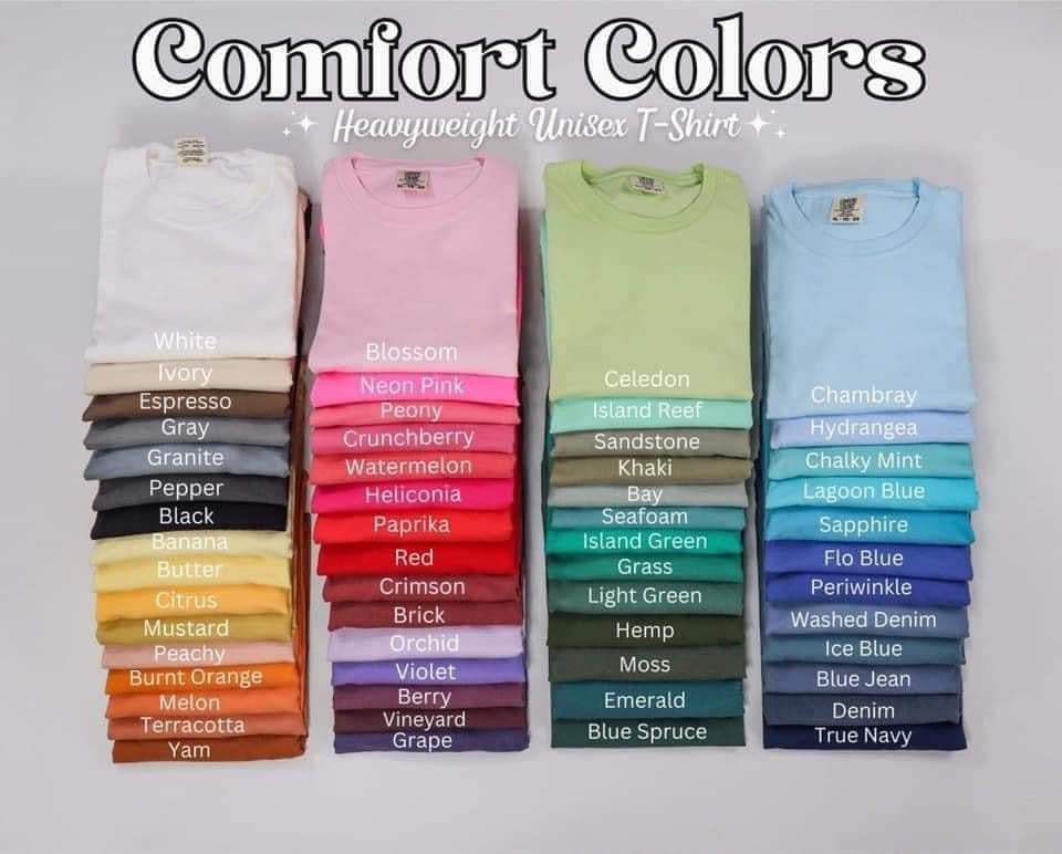 Comfort Colors t-shirt upgrade