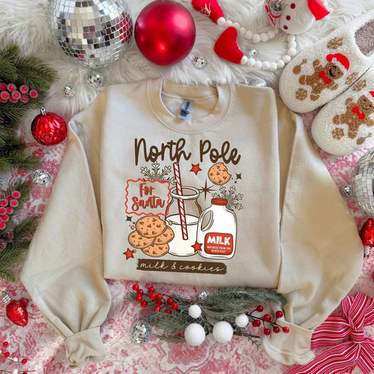 North Pole Cookies & Milk tee