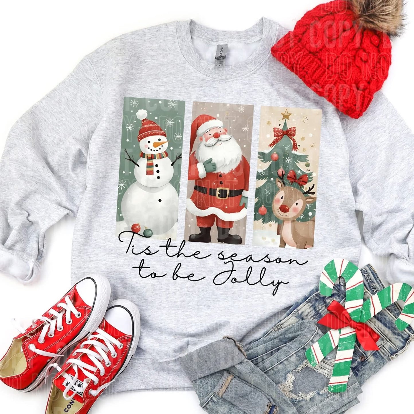 Tis' the Season to be Jolly Trio tee