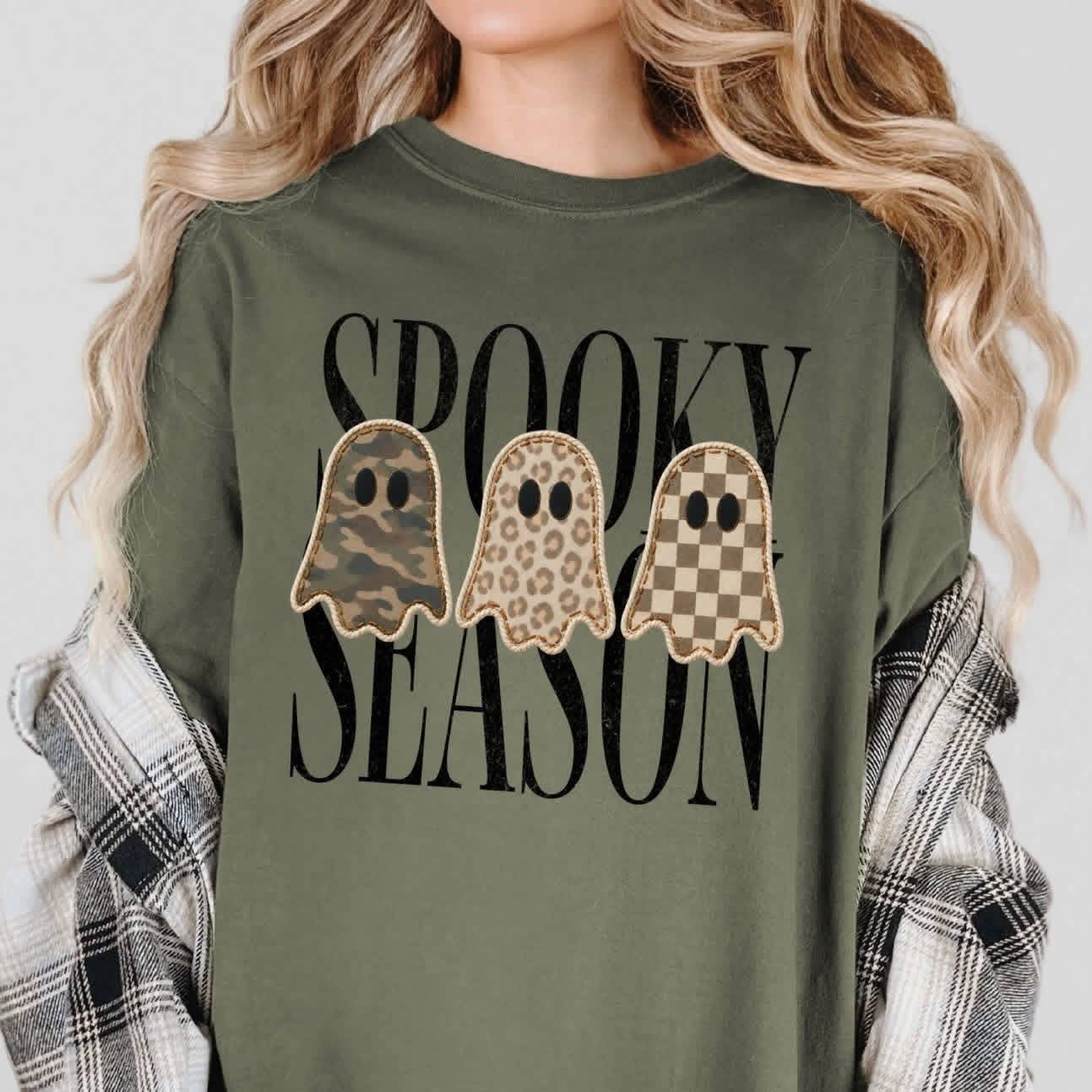 Spooky Season Ghost Trio tee