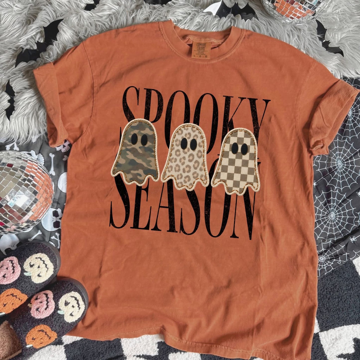 Spooky Season Ghost Trio tee