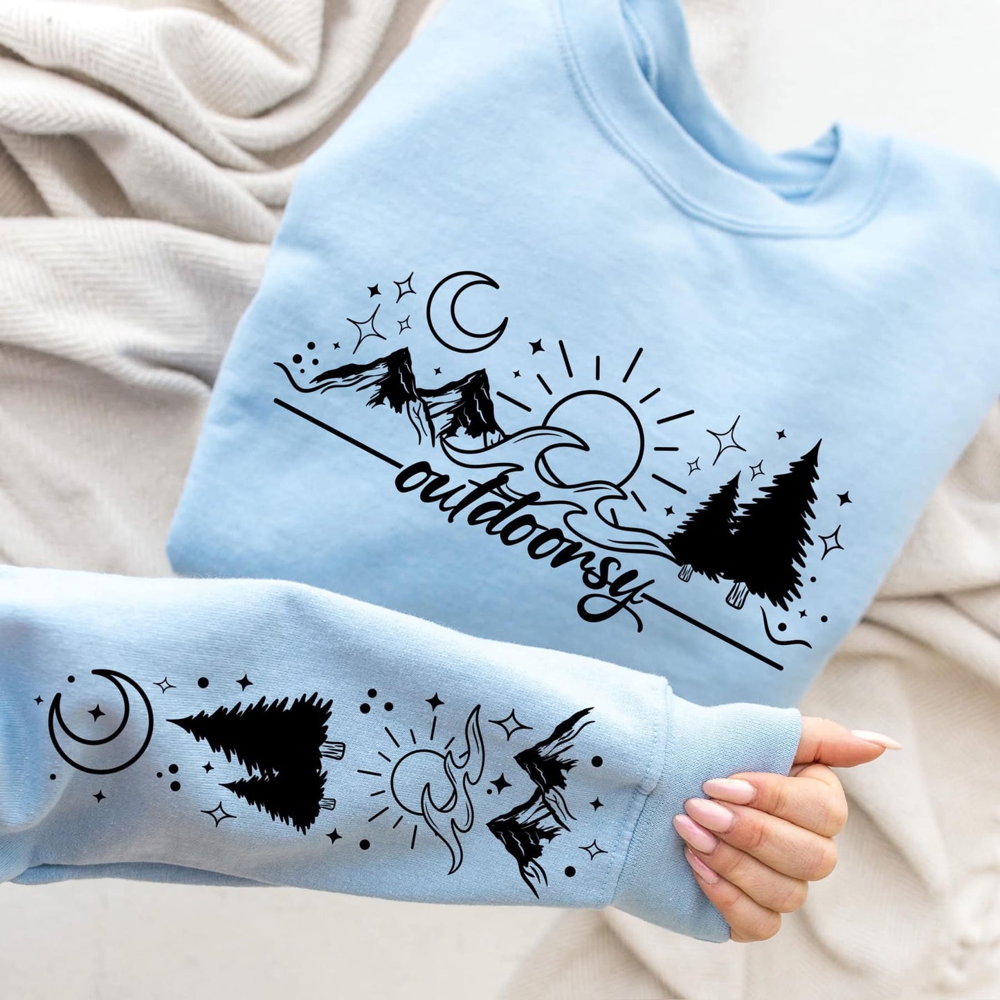 Outdoorsy with sleeves sweatshirt