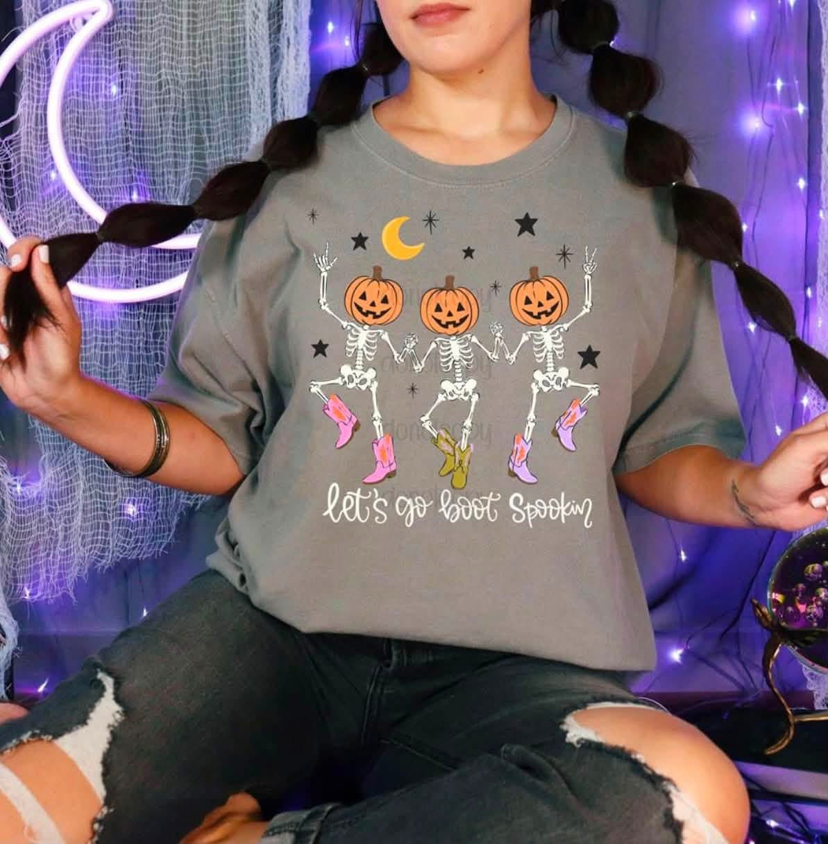 Let's Go Boot Spookin tee