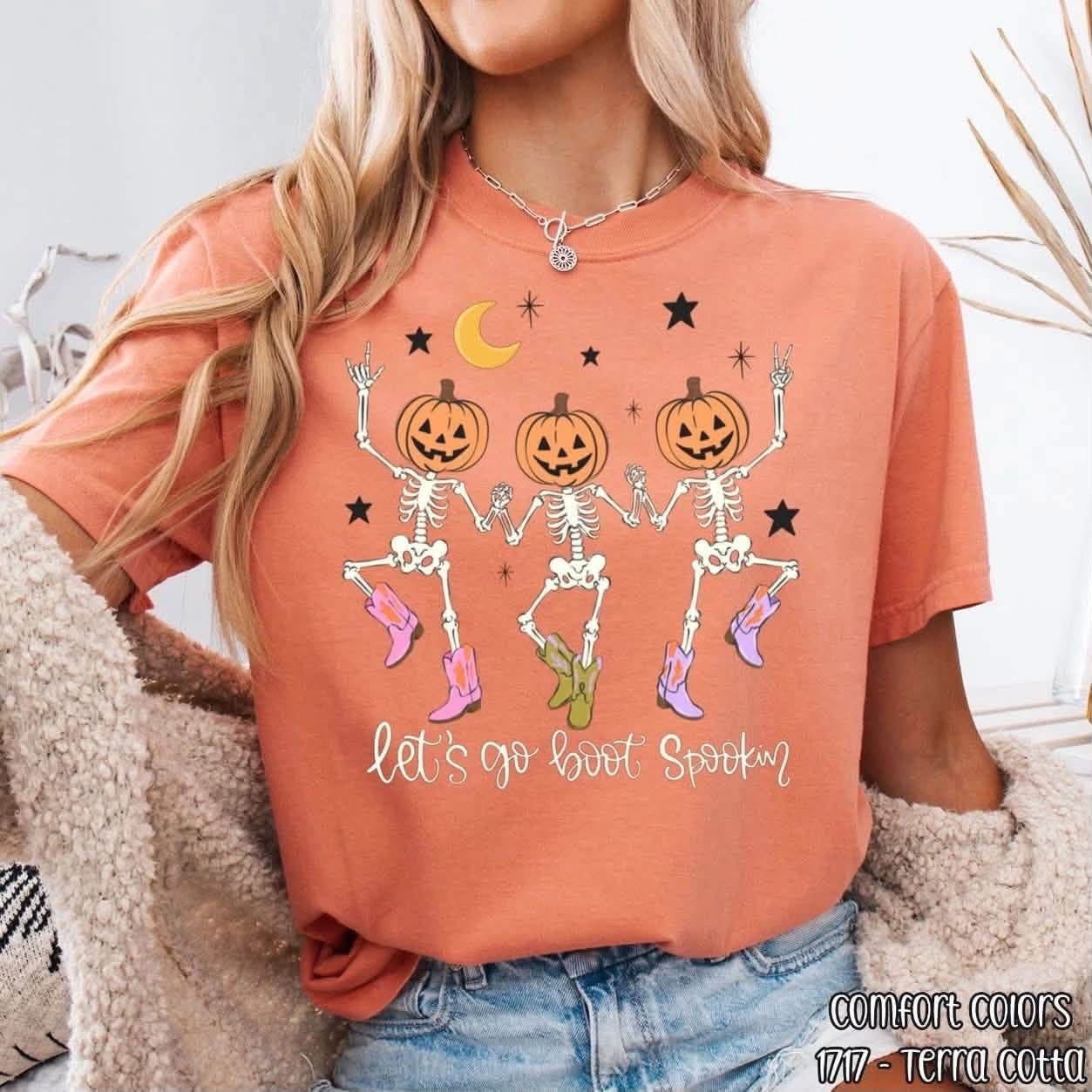 Let's Go Boot Spookin tee