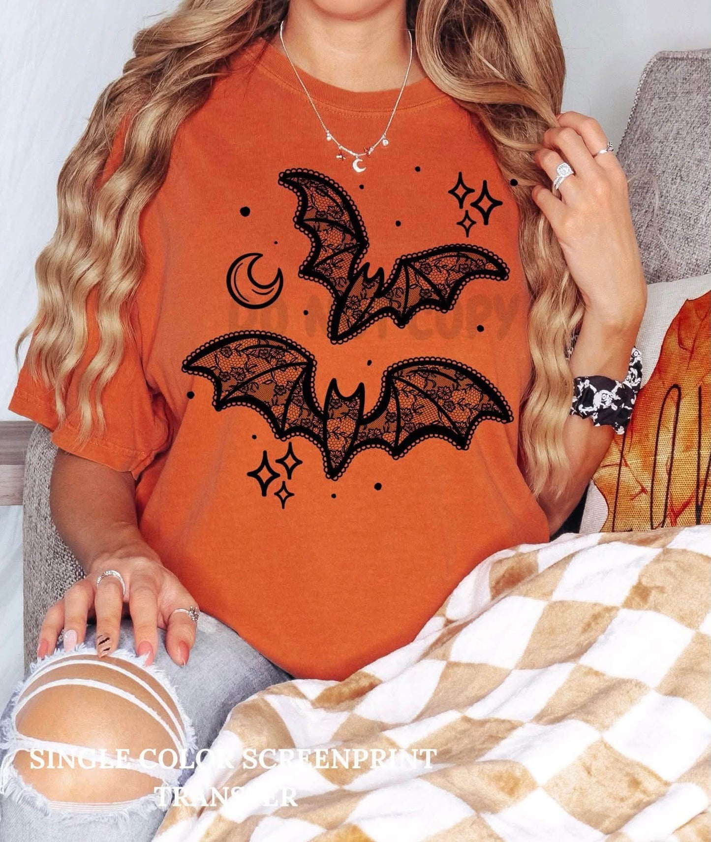 Black Lace Bats tee