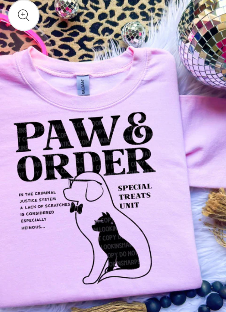 Paw & Order t-shirt