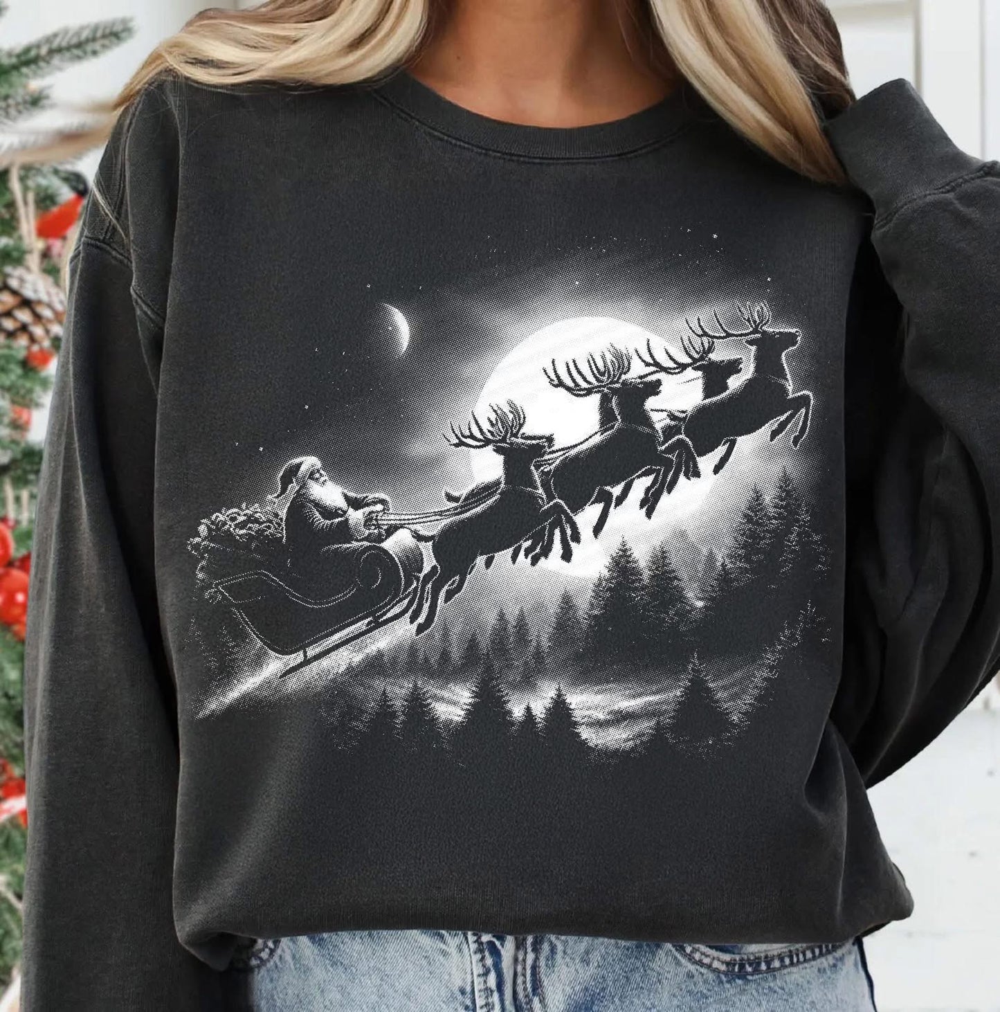 Santa's Sleigh tee