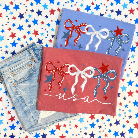Triple Bows USA tee