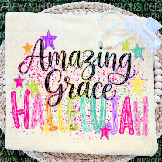 Amazing Grace Hallelujah tee